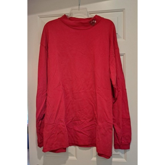 Walt Disney World Red Sweater with Christmas Mickey Embroidered on Collar Sz XXL - Picture 1 of 6